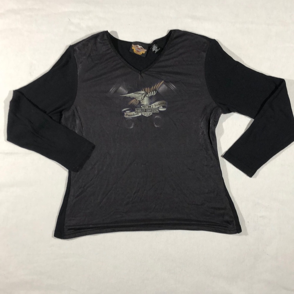 Harley Davidson Long Sleeve Knit Top